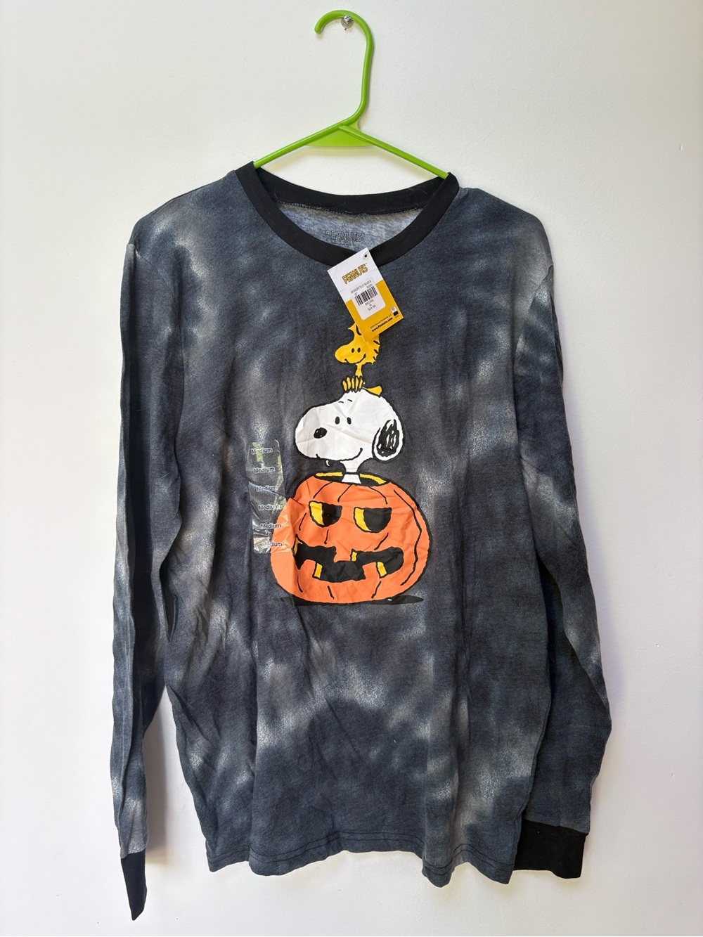 Peanuts Snoopy Halloween Long Sleeve Tee NWT